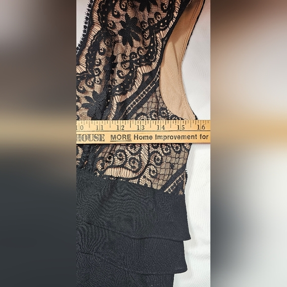 Adrianna Papell Evening Cap-Sleeve Lace Maxi Dress Formal Gown - Picture 11 of 11